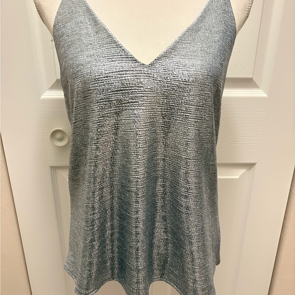 Women's V-Neck Knit Camisole in Heather Gray